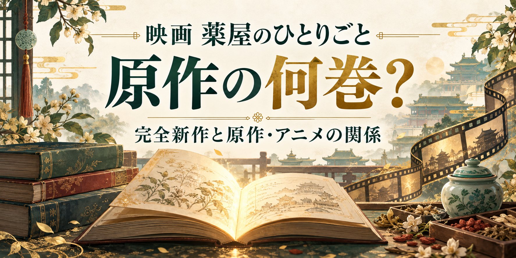 映画『薬屋のひとりごと』は原作の何巻？完全新作と原作・アニメの関係を解説