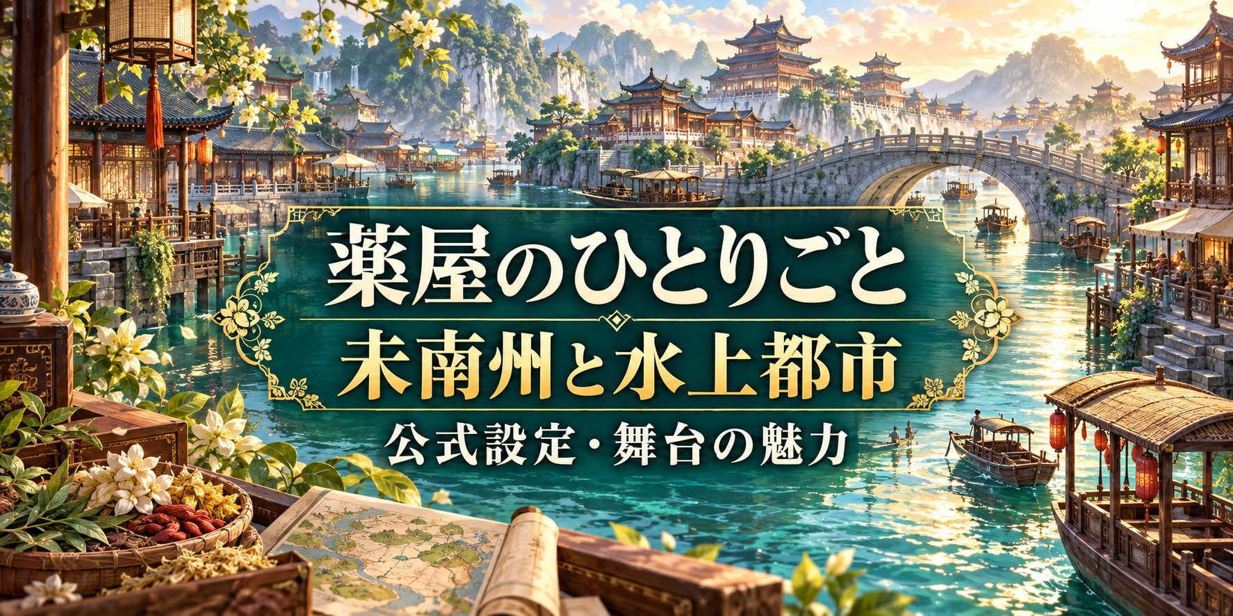 『薬屋のひとりごと』映画の未南州（末南州）と水上都市とは？公式設定・舞台の魅力を解説