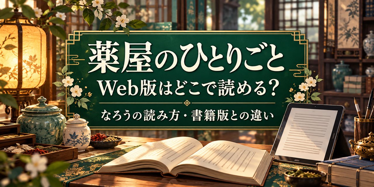 『薬屋のひとりごと』Web版（なろう）はどこで読める？書籍版との違いも案内